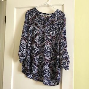 Beautiful blue printed blouse